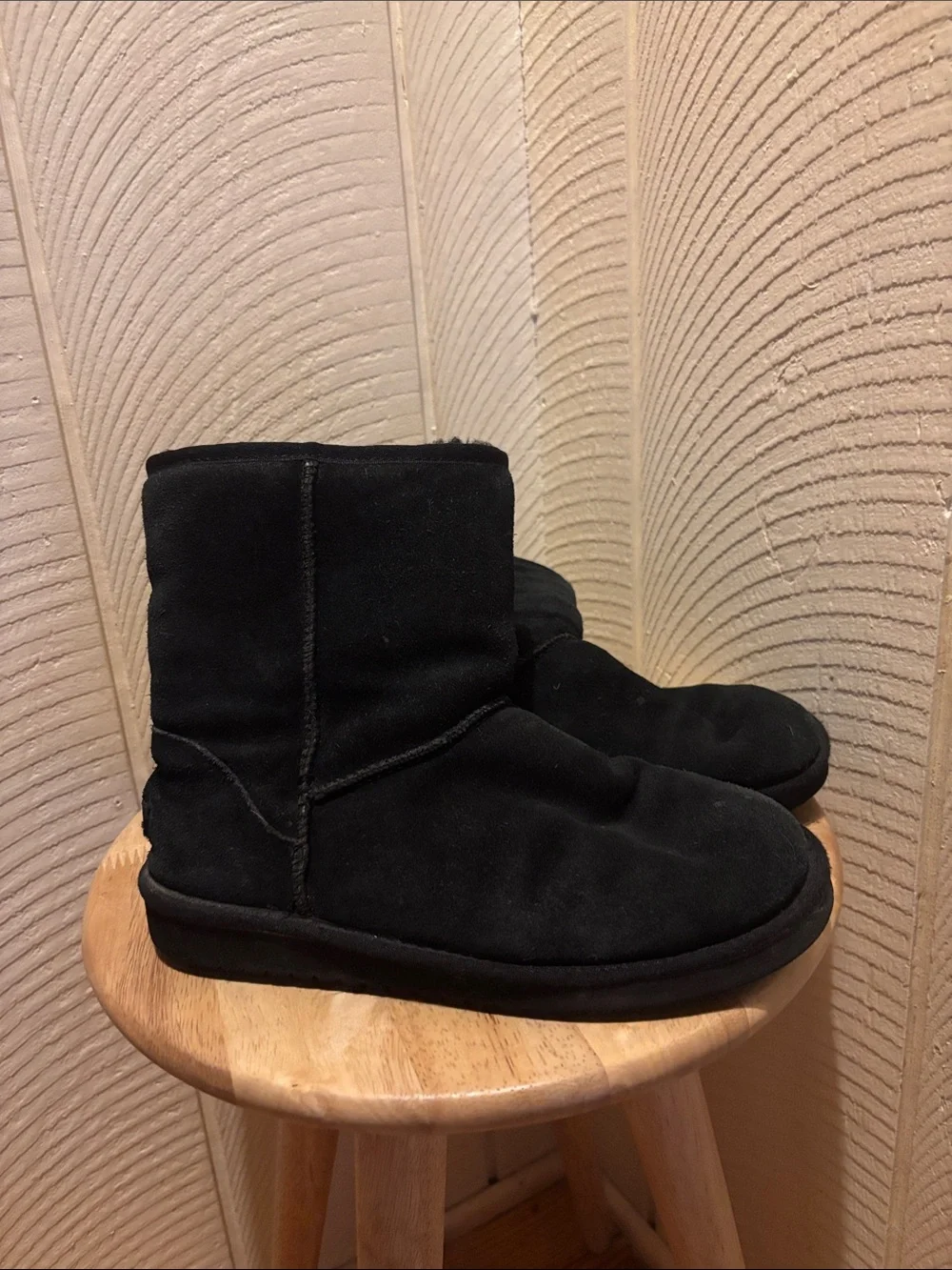 Koolaburra Black Fleece-Lined Pull-On Boots